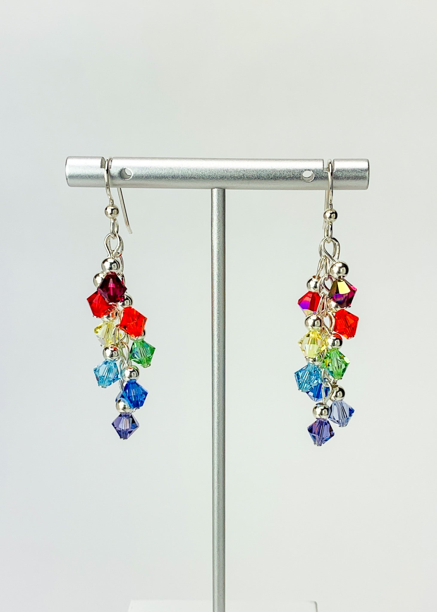 Crystal Earrings - Multicolor Crystal Earrings - Multicolor